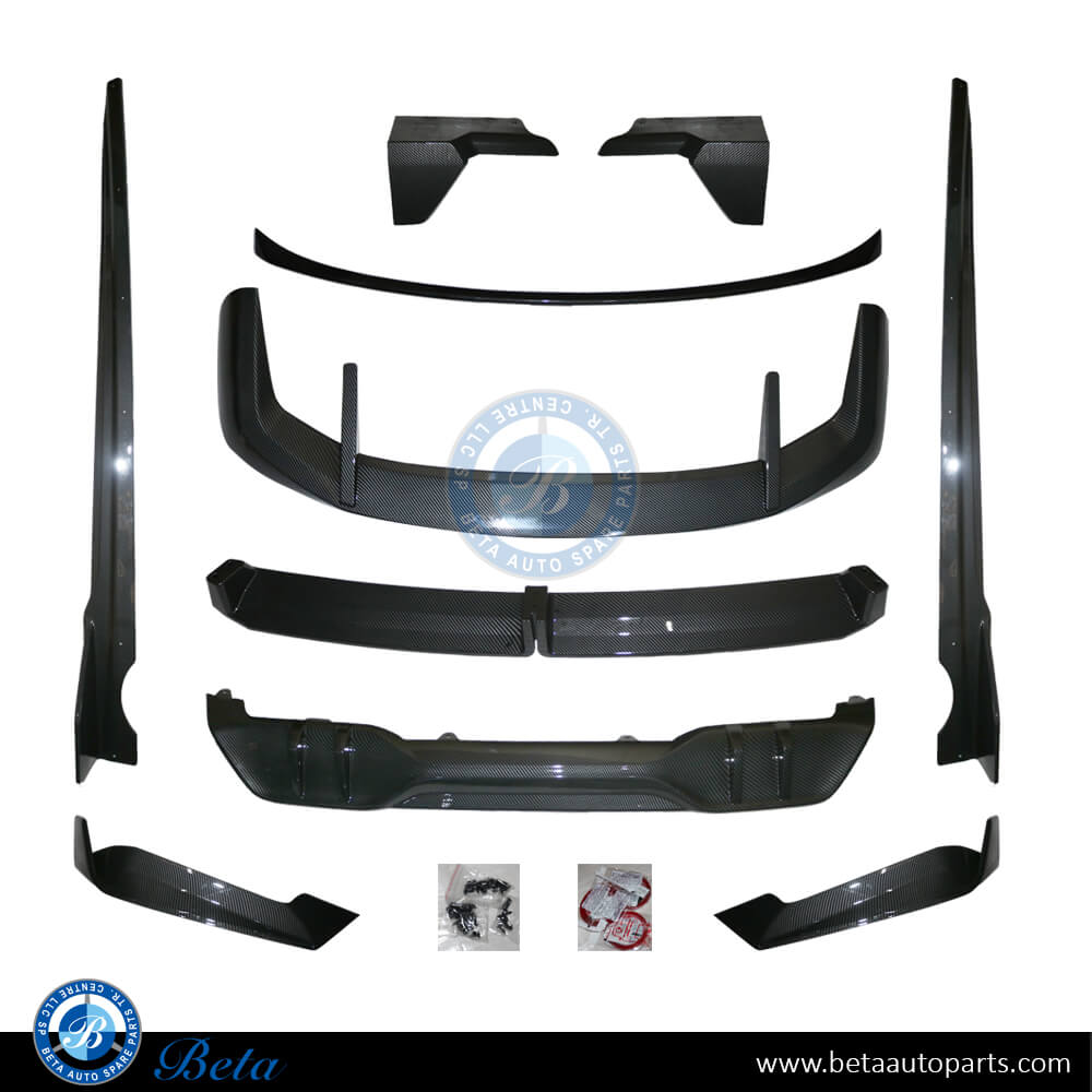 Spoiler Kit Black Knight Look for M-Tek (Carbon) for BMW X5 2024-Up models Spoiler Kit Black Knight Look for M-Tek (Carbon) for BMW X5 2024-Up models
